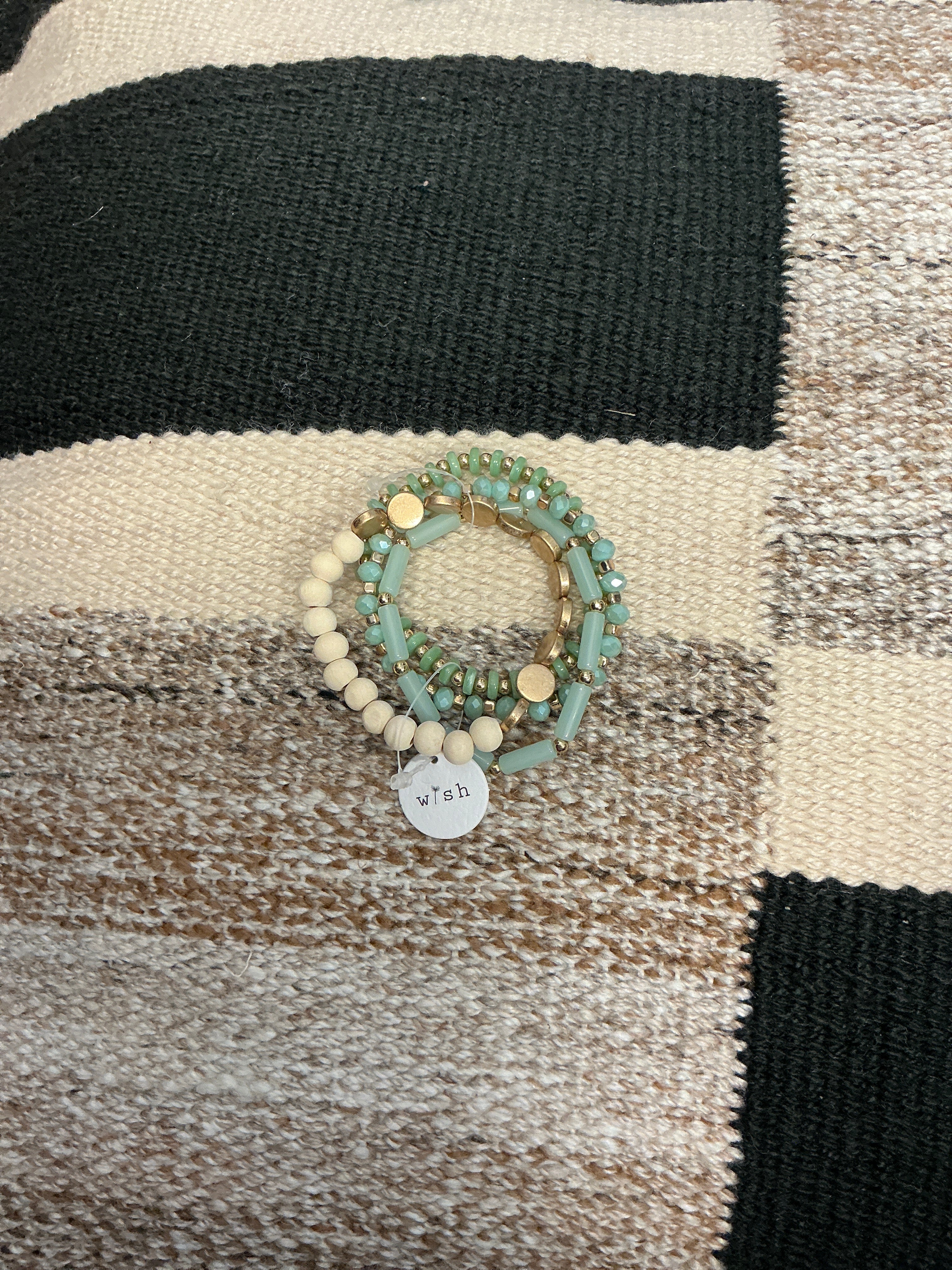 Mint Multi Layer Stretch Bracelet