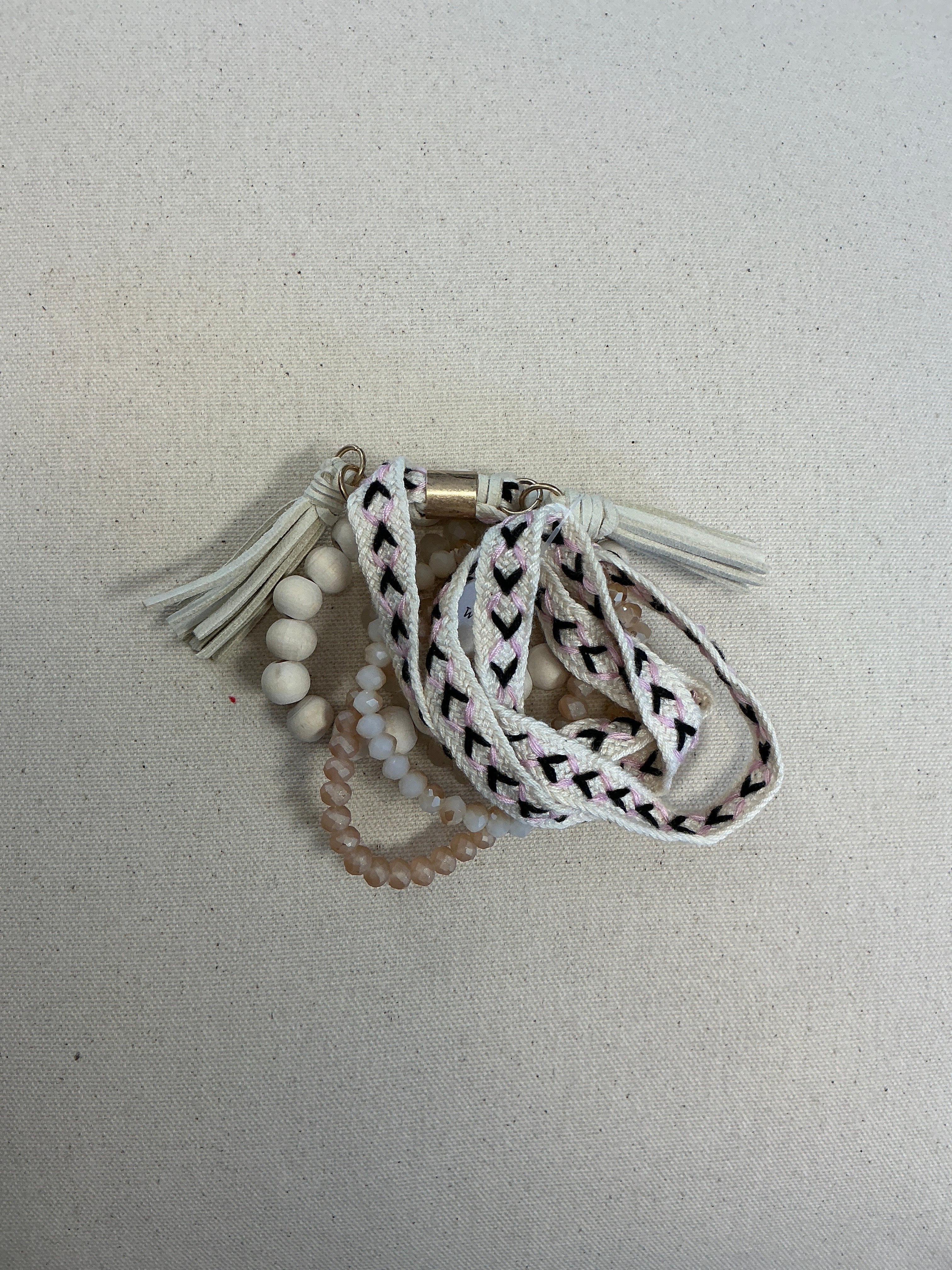 Wrap and Stretch Wooden Natural Bracelet