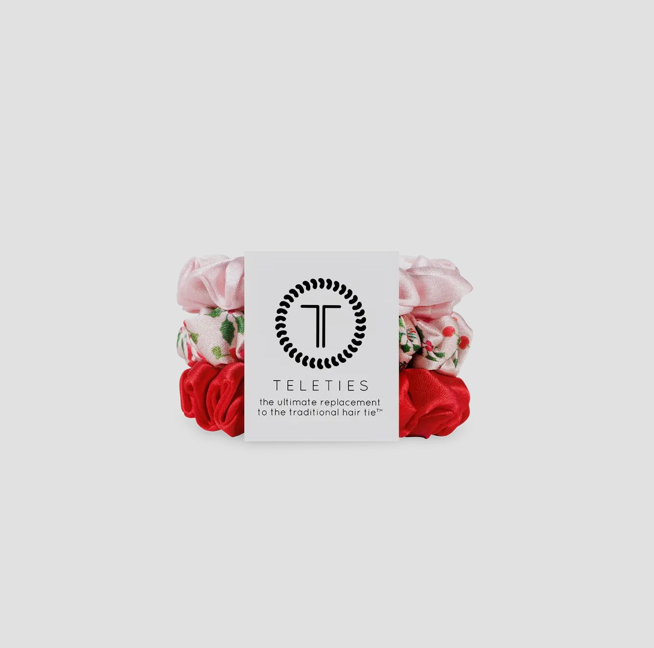 Teleties Blushmas Small Silk Scrunchies