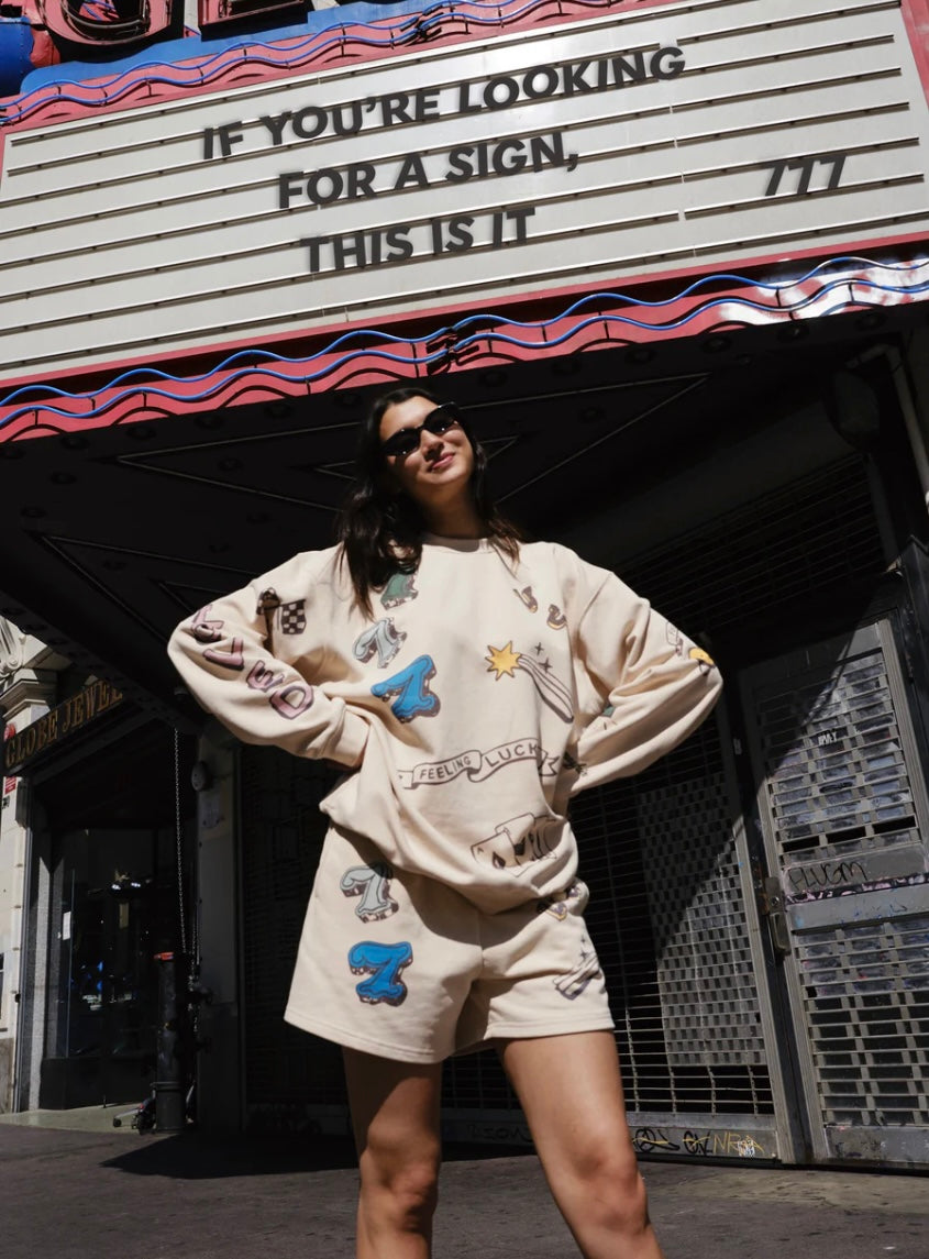 Mayfair Feeling Lucky Reversible Crewneck