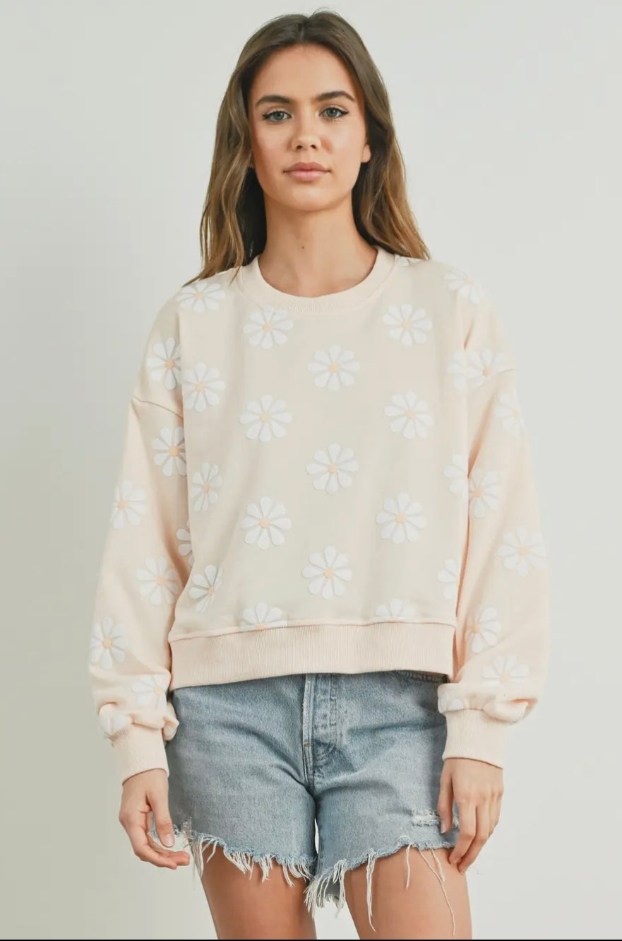 Daisy Round Neck Sweatshirt