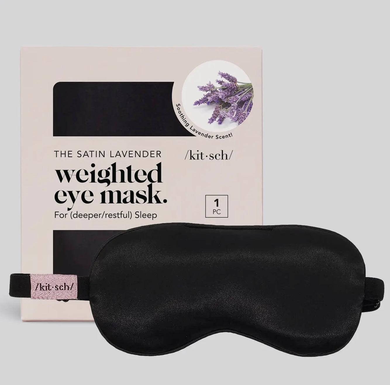 Kitsch The Lavender Weighted Satin Eye Mask