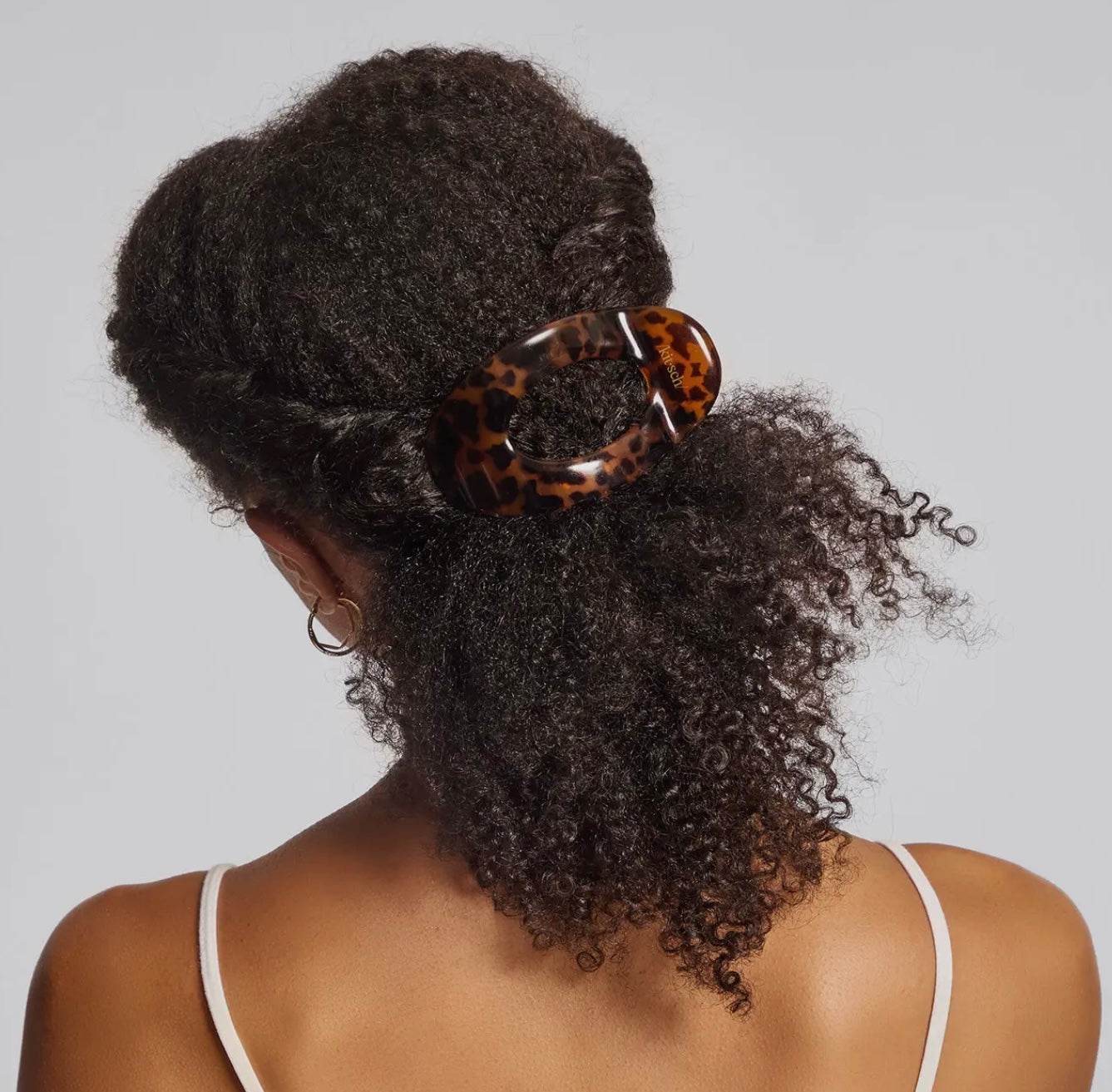 Kitsch Recycled Plastic Small Flat Cloud Clip - Tort