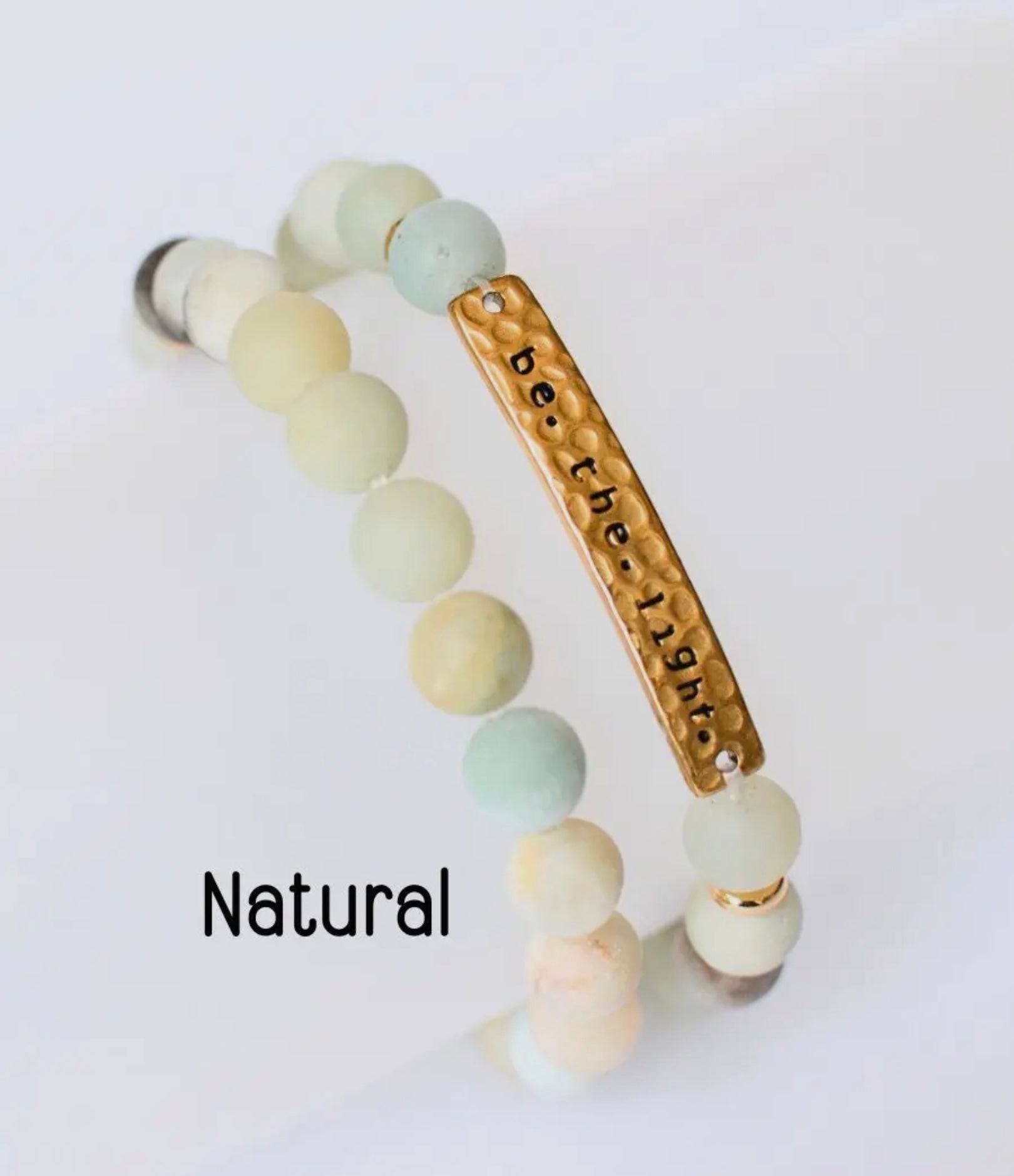 Be The Light Stretch Bracelet - Natural