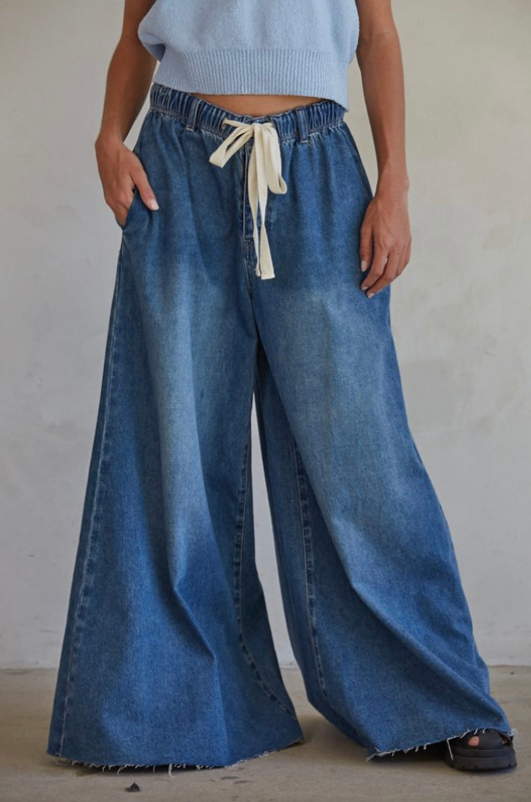 Dark Denim Bell Jar Pants