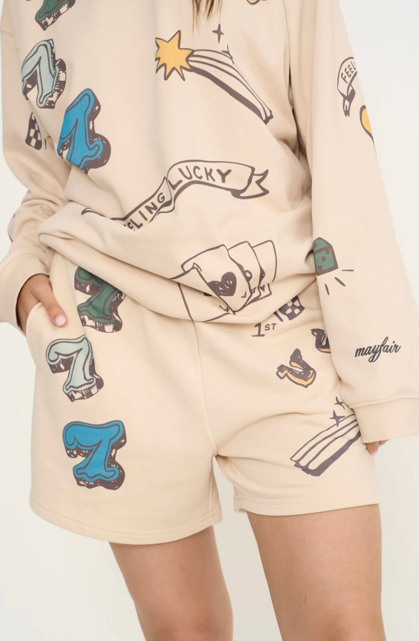 Mayfair Feeling Lucky Sweatshorts