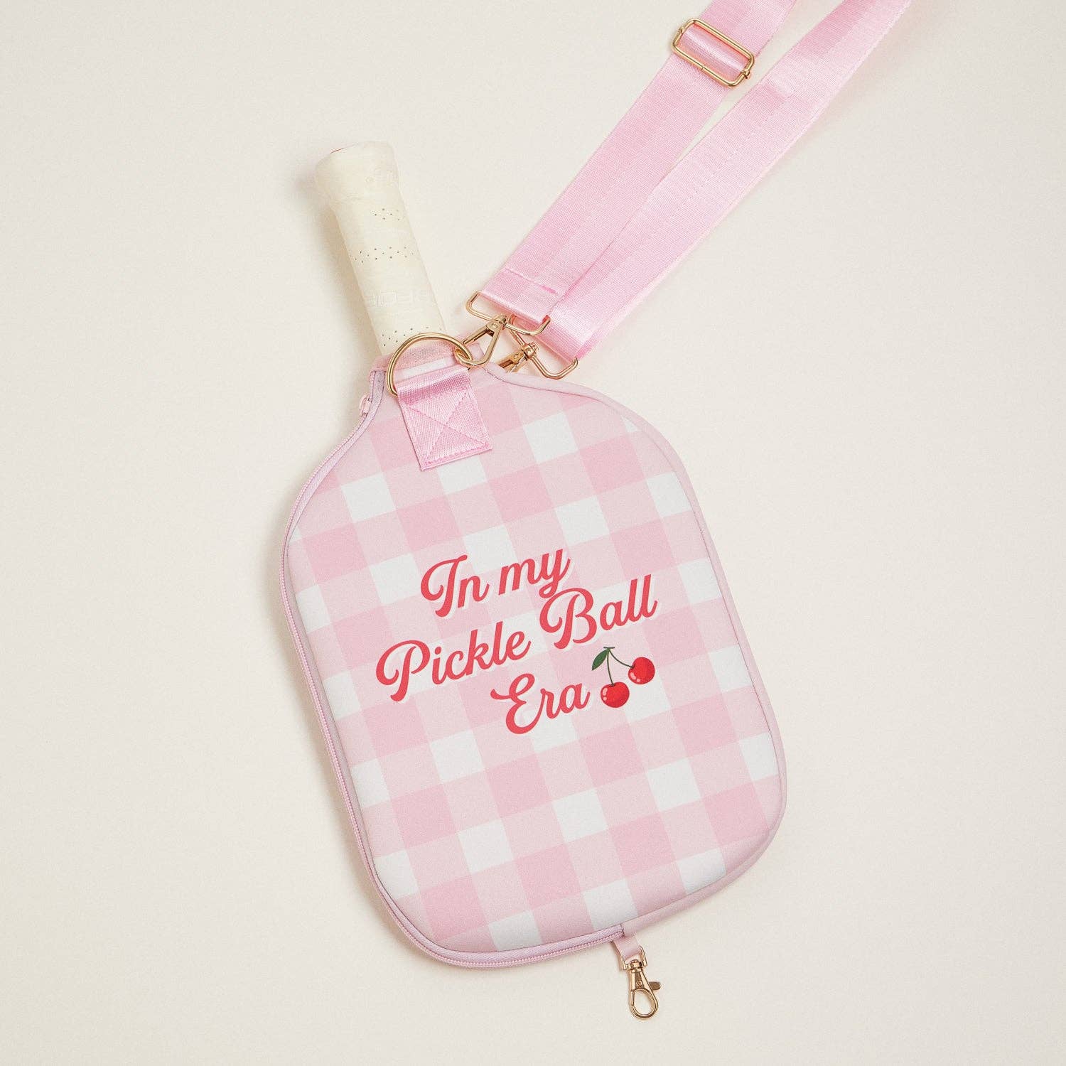 Checker-and-Cherry Pickleball-Paddle-Bag