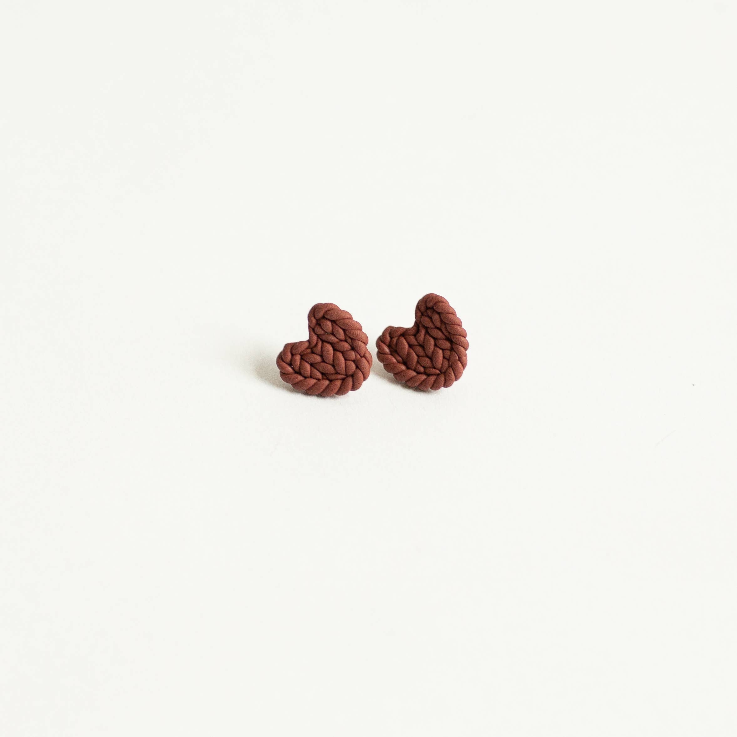 Braided Heart Earring