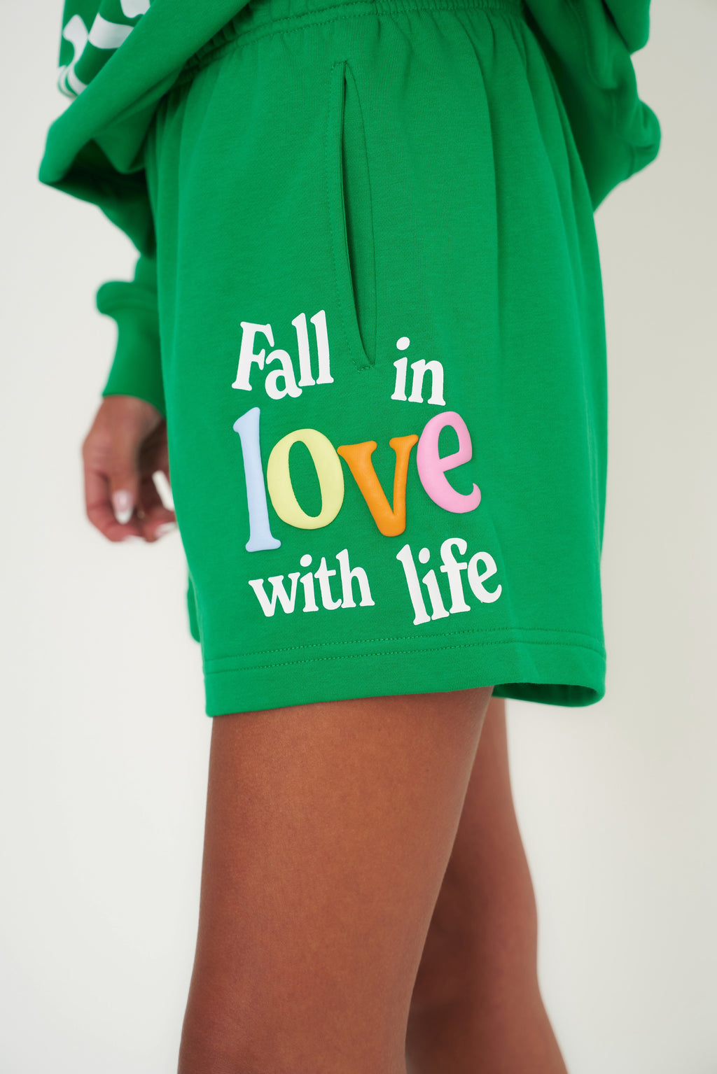 Mayfair Group Fall In Love With Life Sweat Shorts