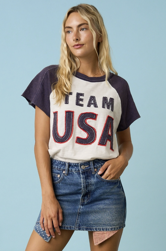 Woman wearing a &