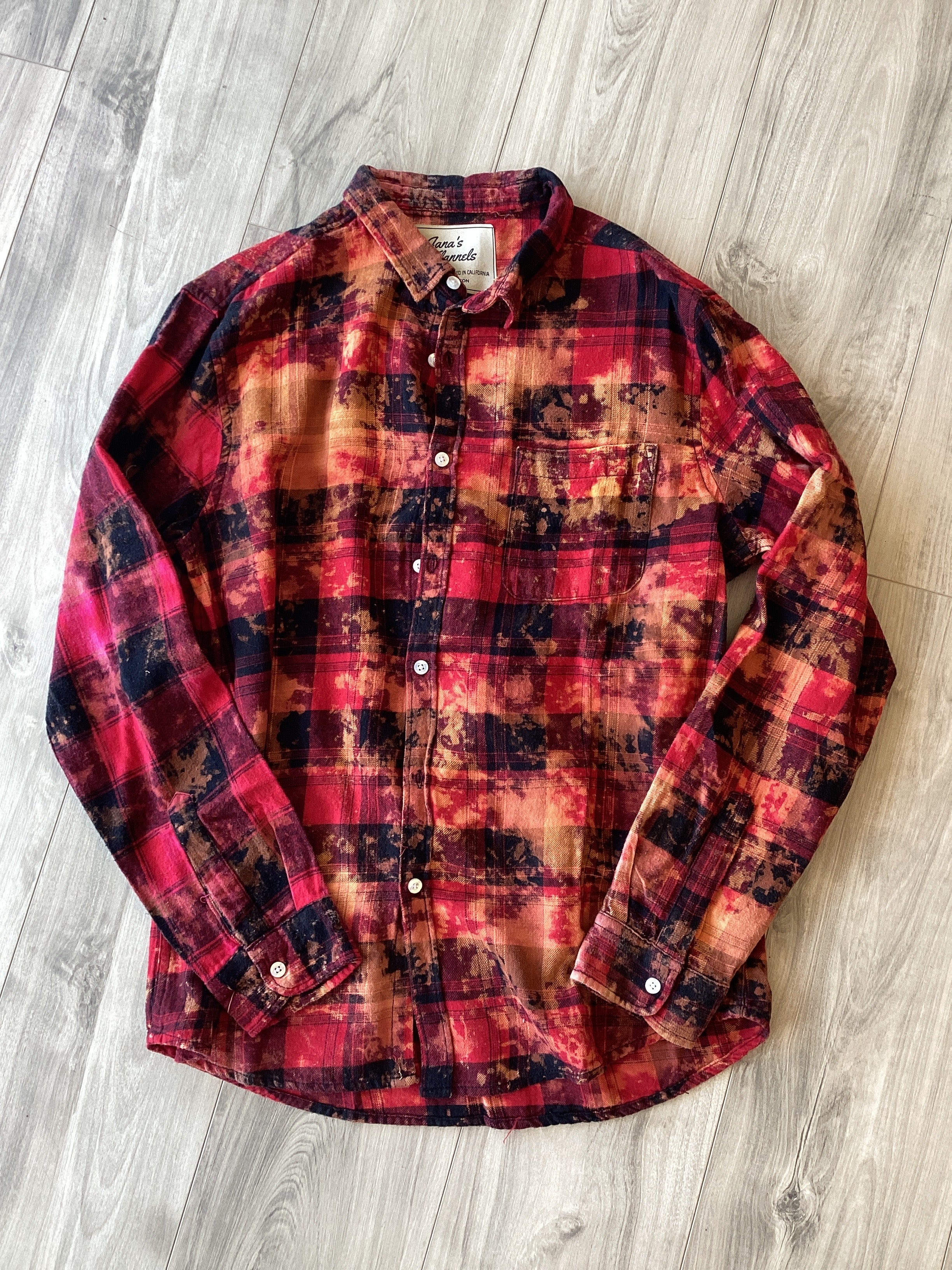 Acid Wash Flannel No Patch