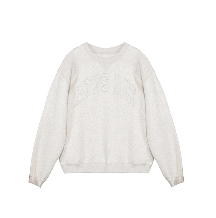 Oatmeal sweatshirt with &