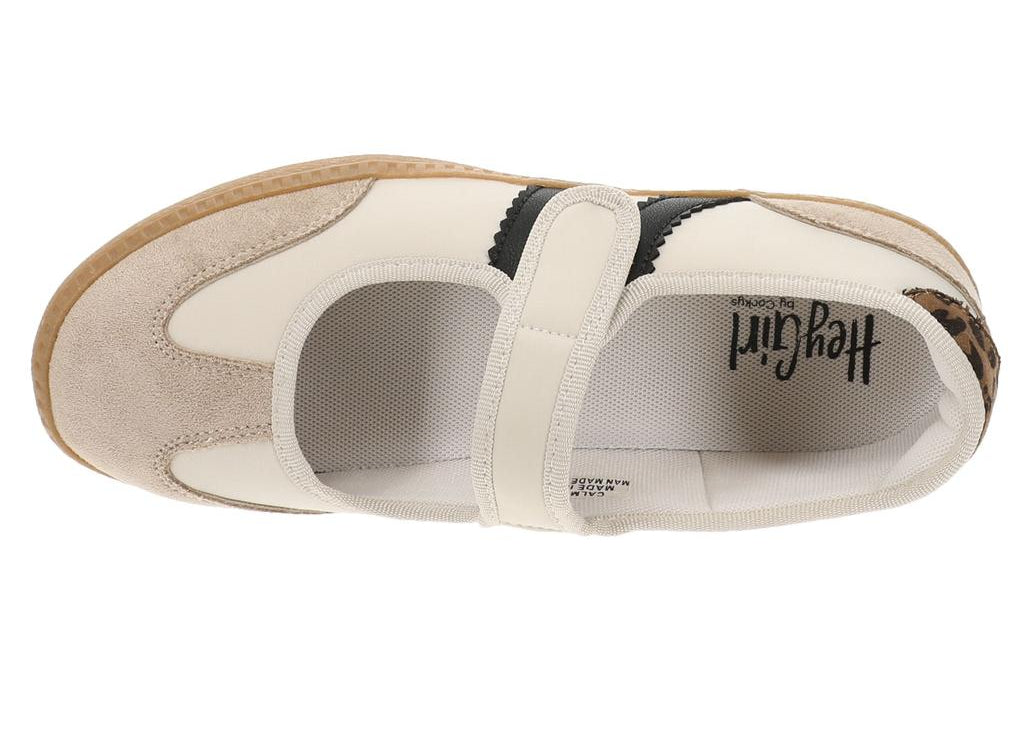 Top of single sneaker shown on white background