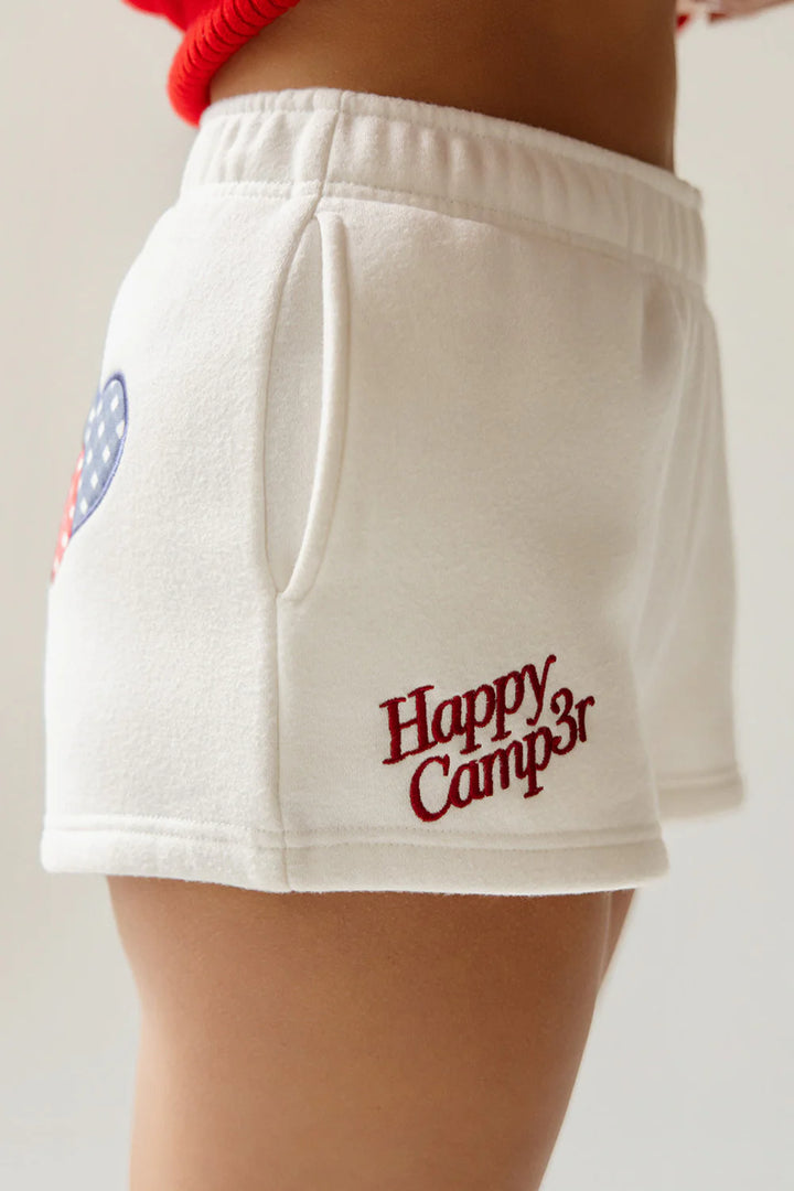 White shorts with &