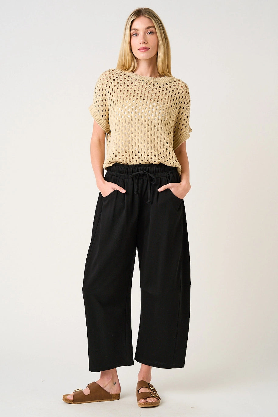 Cloud Knit Wide Leg Crop