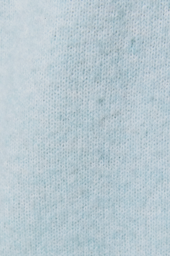 Close-up of light blue fabric texture