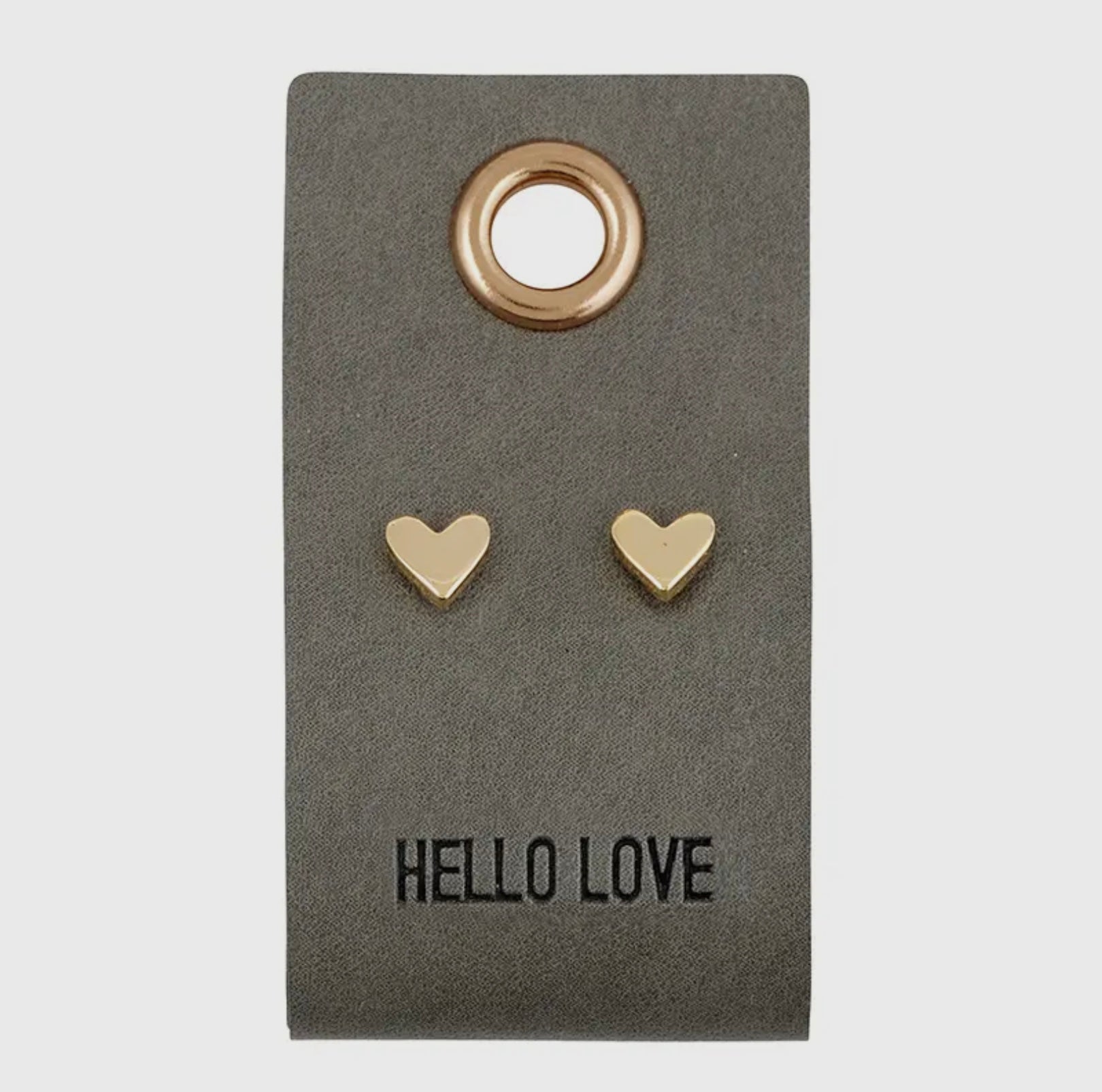 Hello Love Mini Heart Earrings