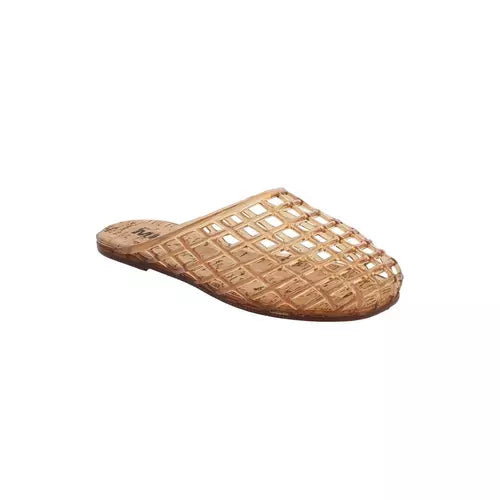 Woven sandal on a white background