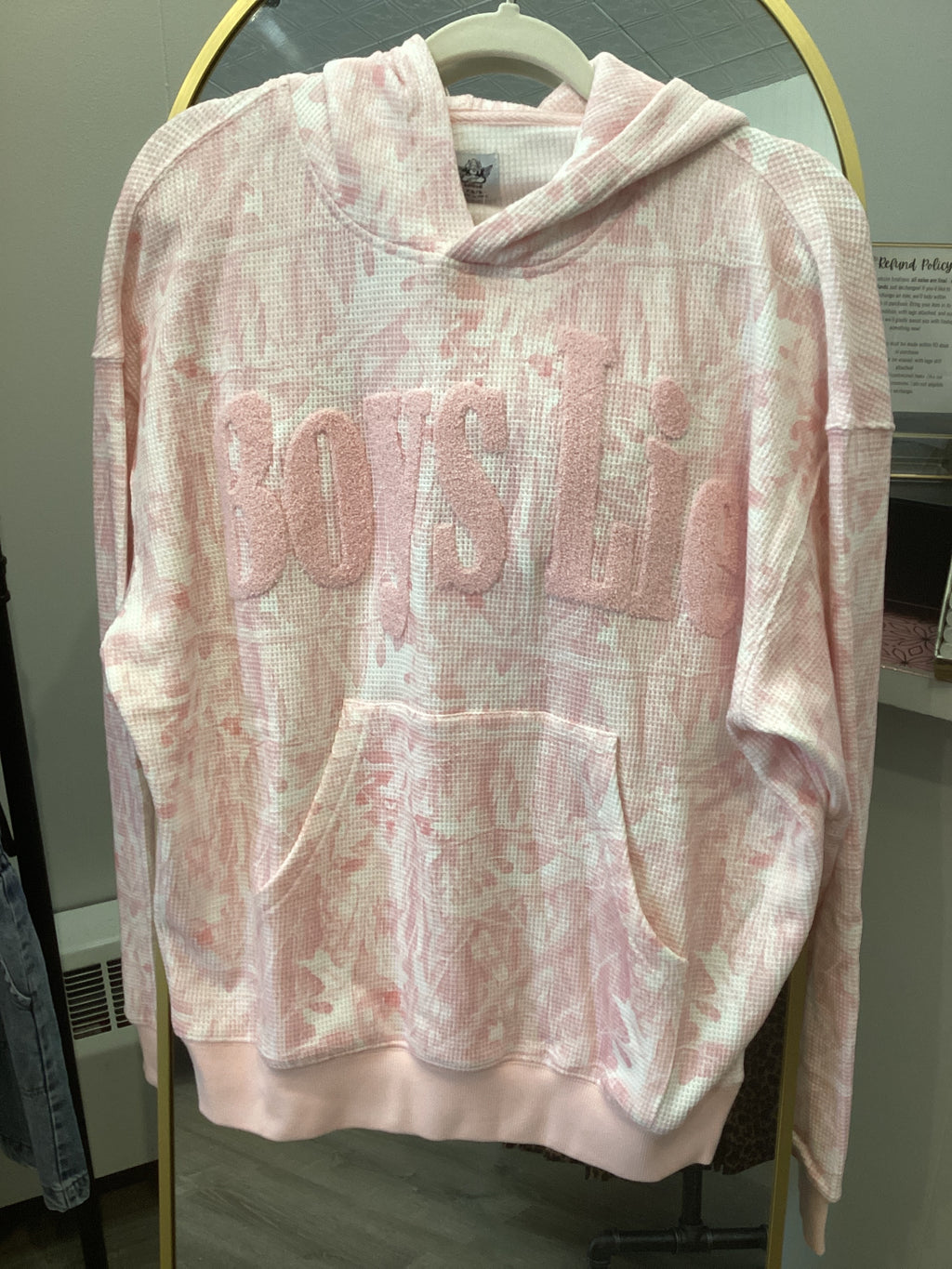 Boys Lie Pink Manhunter Racer Hoodie
