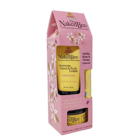Naked Bee Gift Set - Vanilla, Rose & Honey