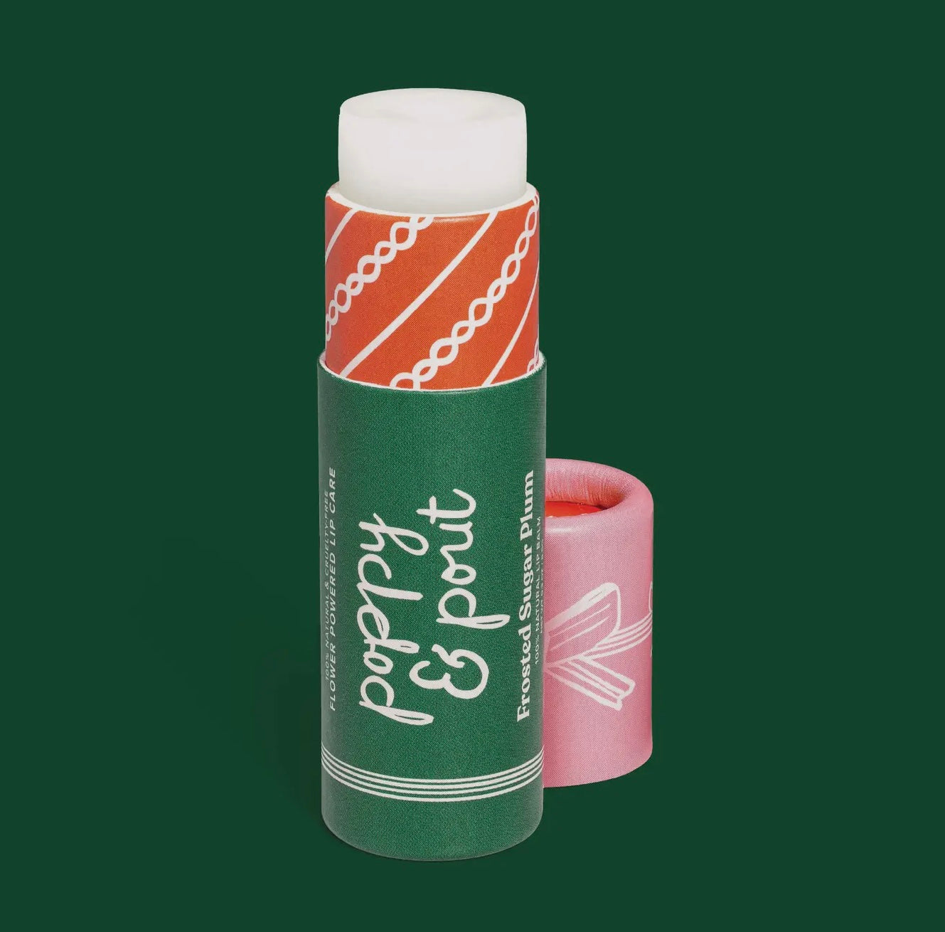 Poppy & Pout Frosted Sugar Plum Holiday Lip Balm