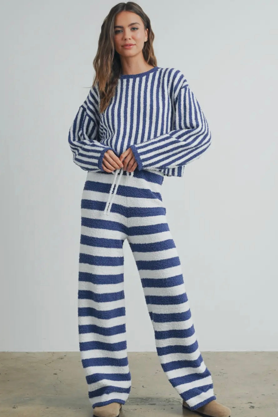Buttermelon Striped Drawstring Pant