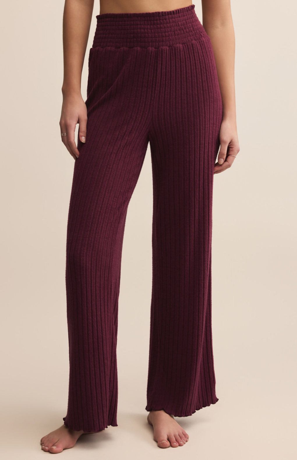 Z Supply Dawn Smocked Rib Pant