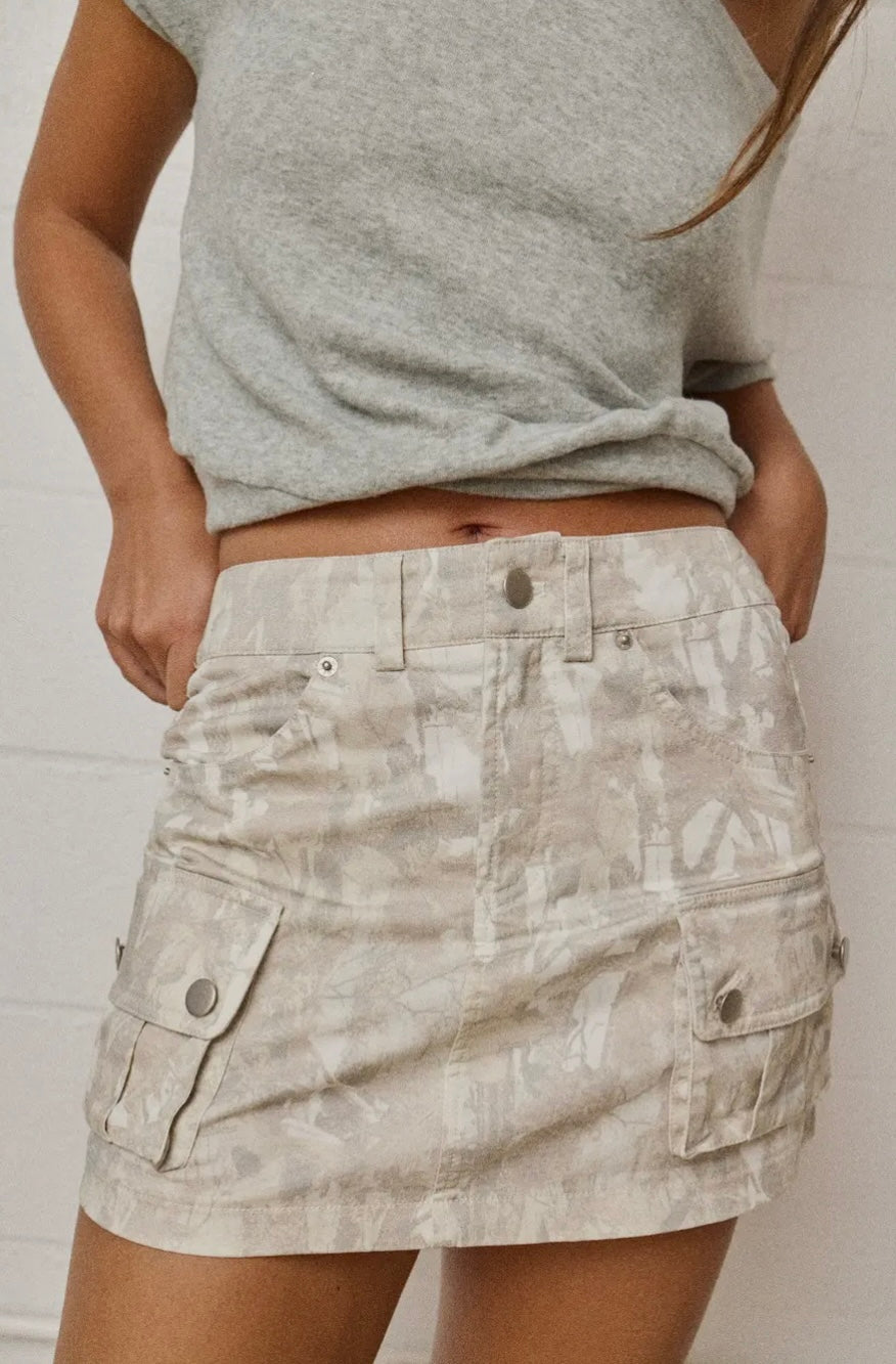 Desert Haze Utility Mini Skirt
