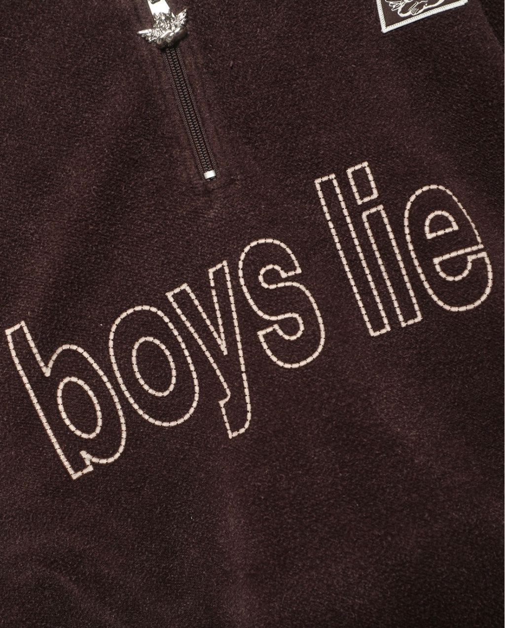 Boys Lie BFFAE Half Zip A1 Crewneck