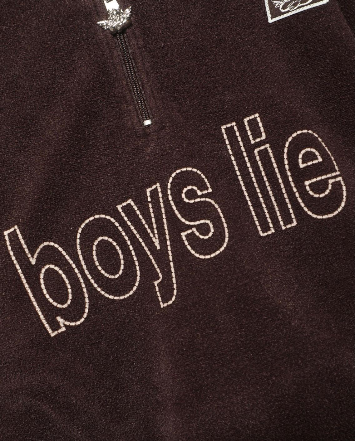 Boys Lie BFFAE Half Zip A1 Crewneck