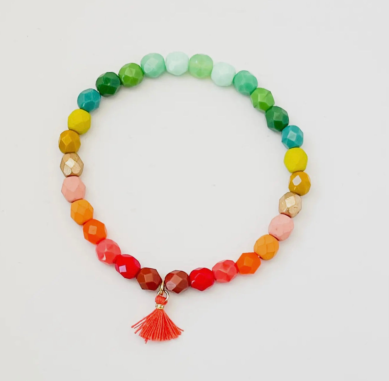Ombré Bracelet With Tassels