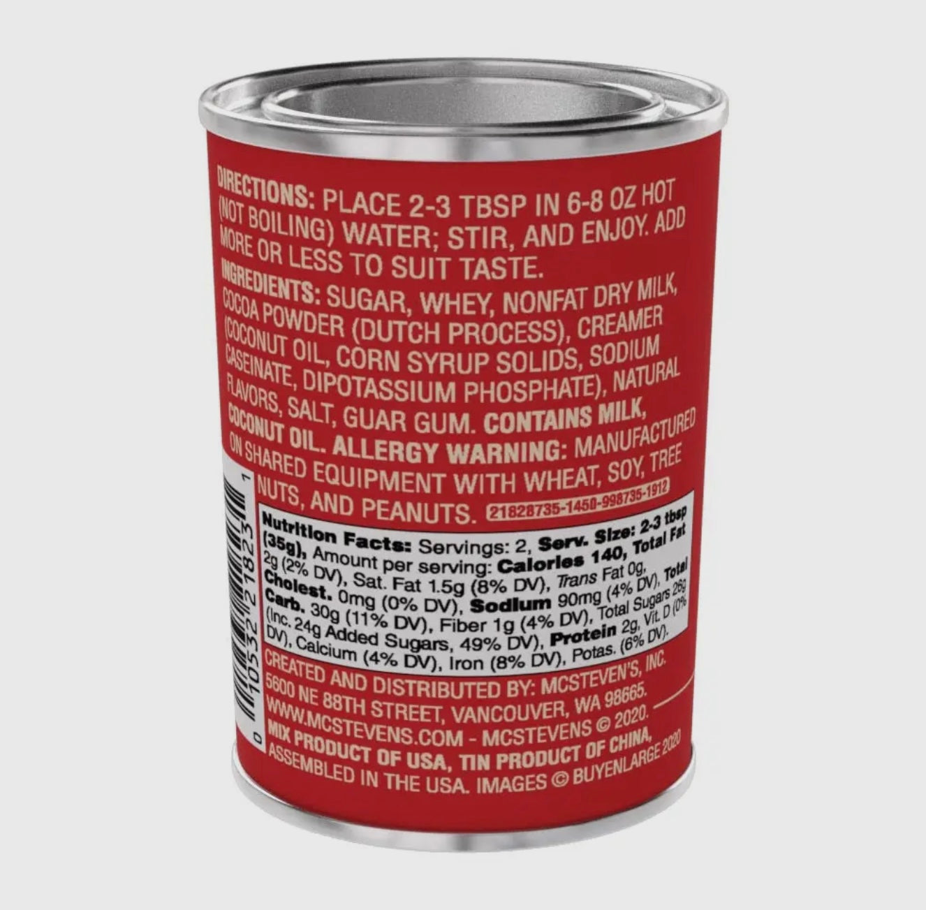 McSteven's Vintage Santa's Favorite Peppermint Cocoa (2.5oz)