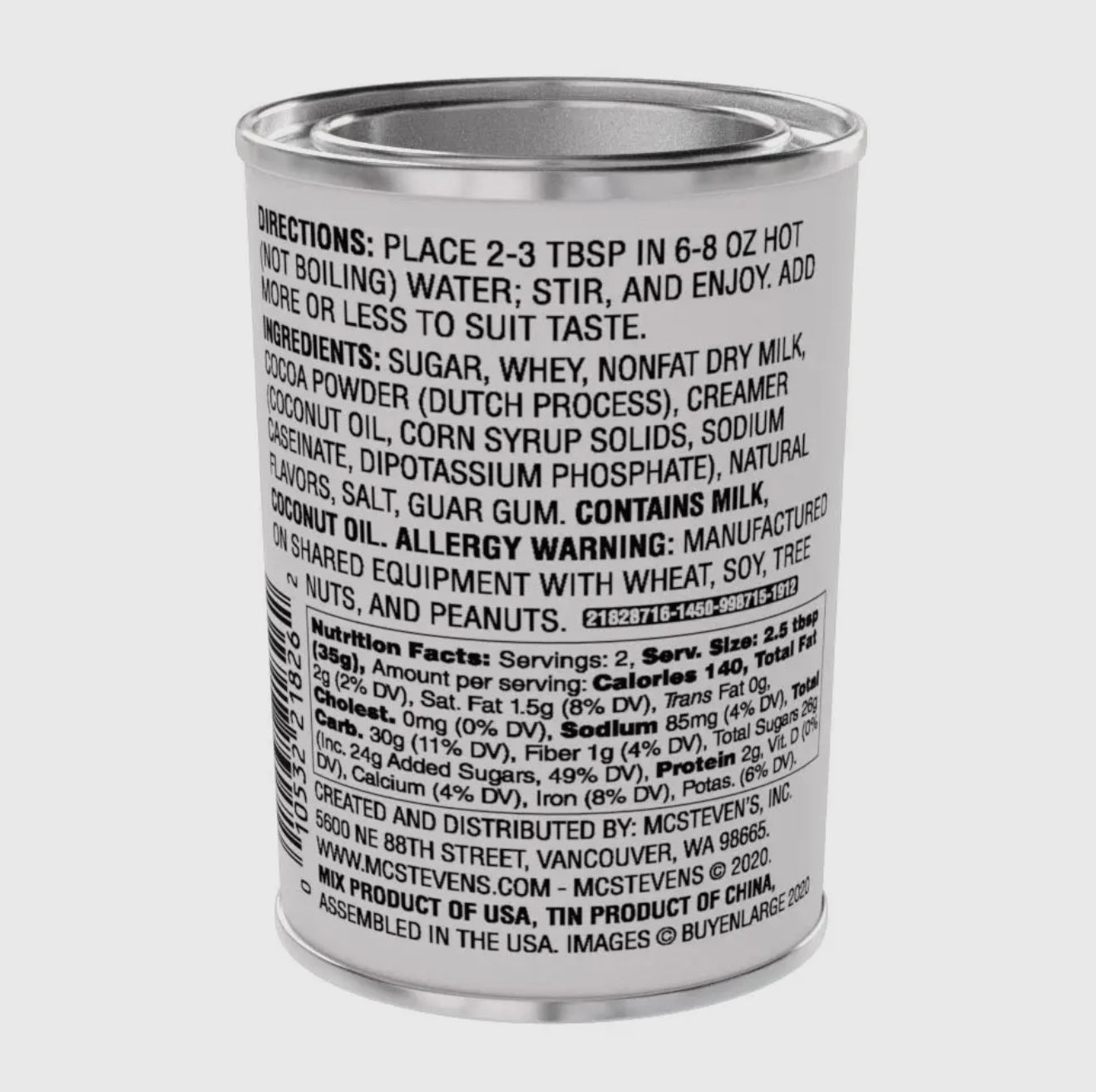 McSteven's Vintage Santa Ho Ho Ho Jolly Good Chocolate Cocoa (2.5oz)