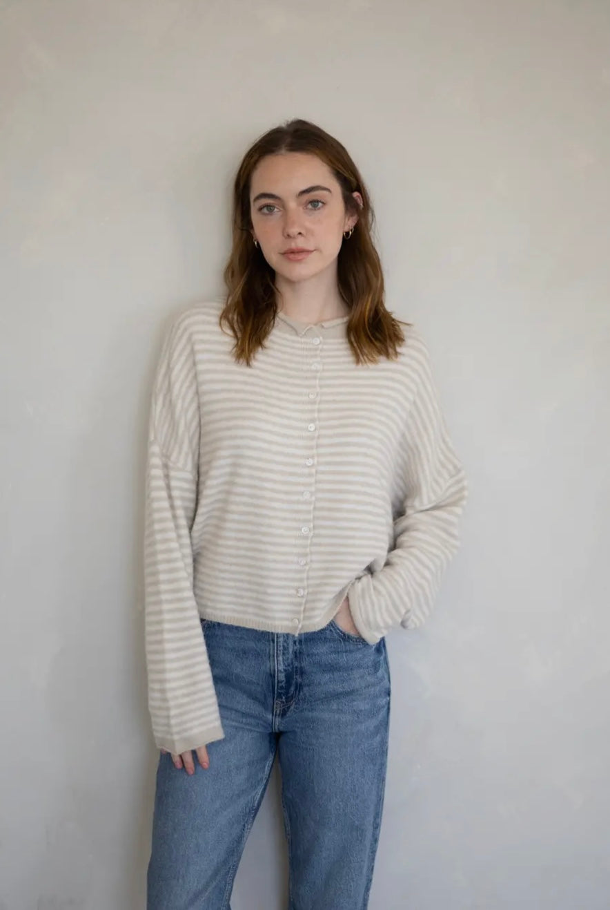 Piper Cardigan - Mini Striped