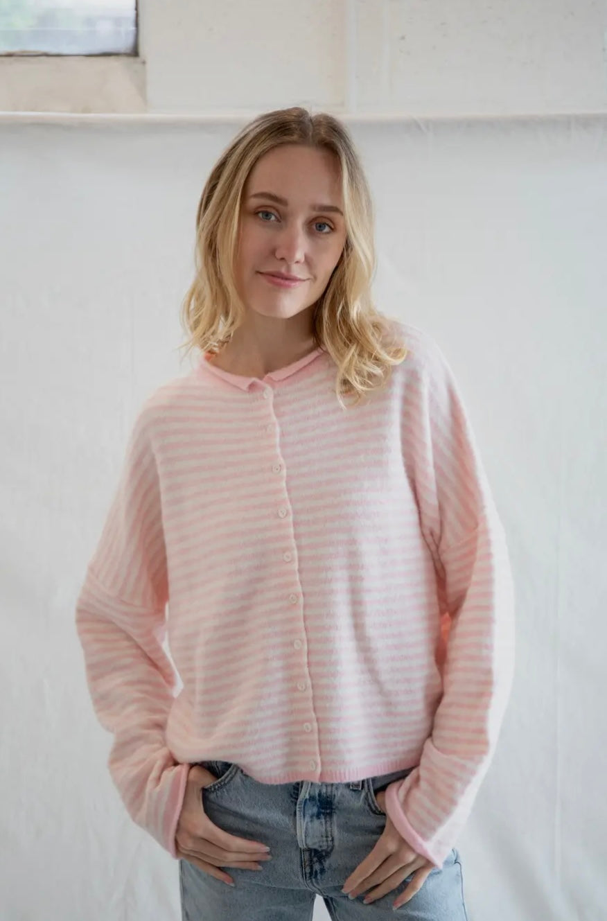 Piper Cardigan - Mini Striped