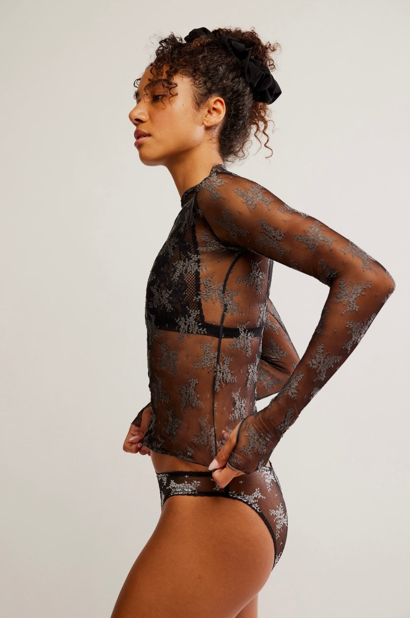 Free People Two Tone Lady Lux Layering Top