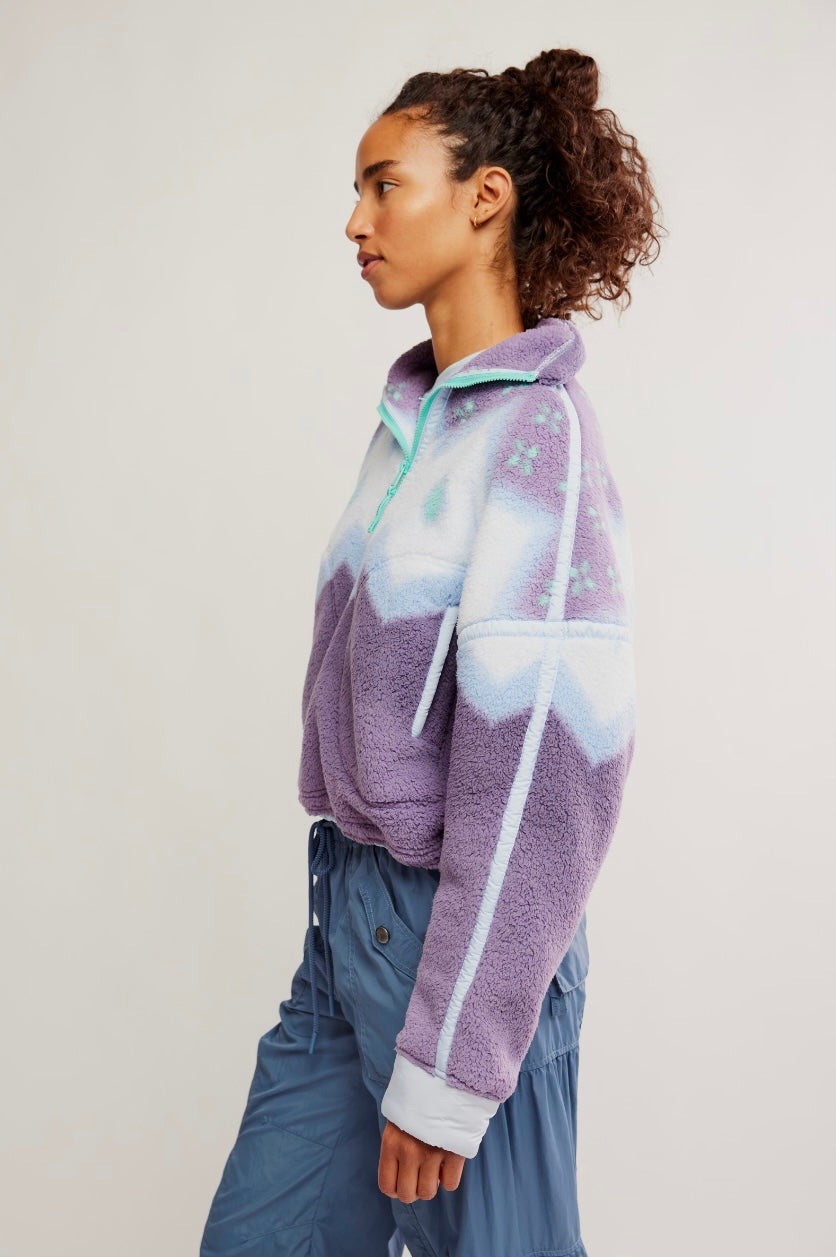Free People Movement Printed Mountain High 1/2 Zip