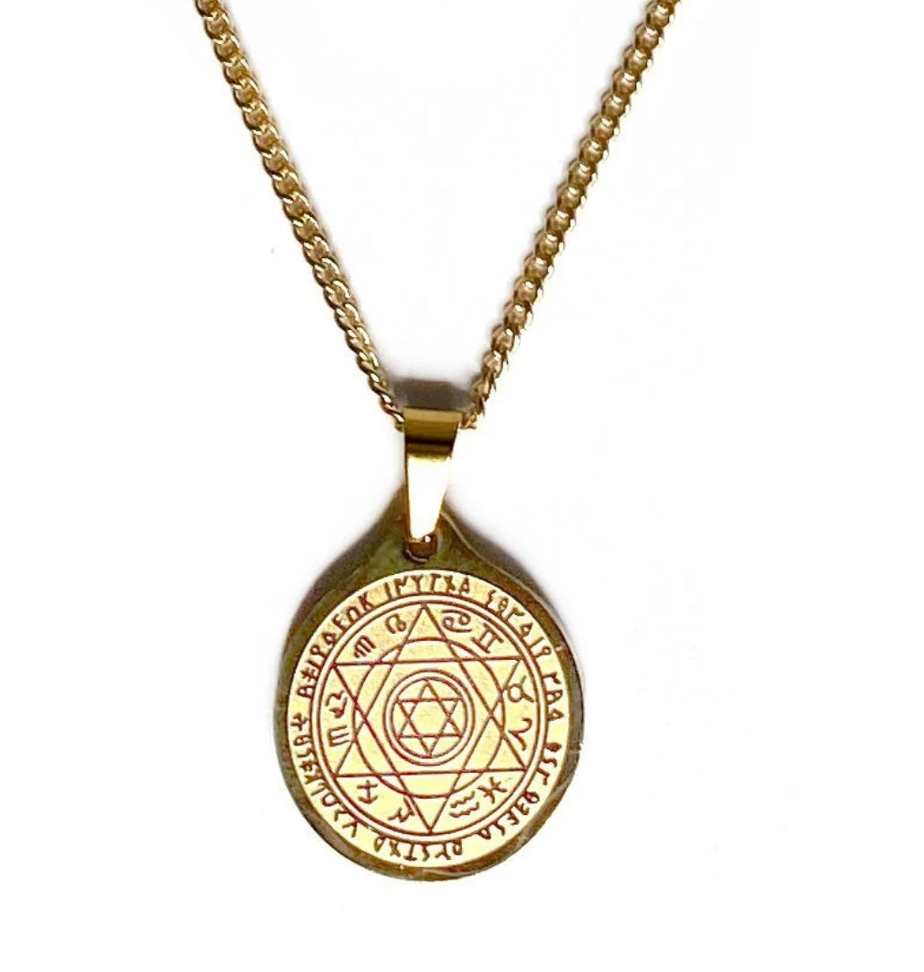 Rachel Nathan Medallion Necklace All Knowing