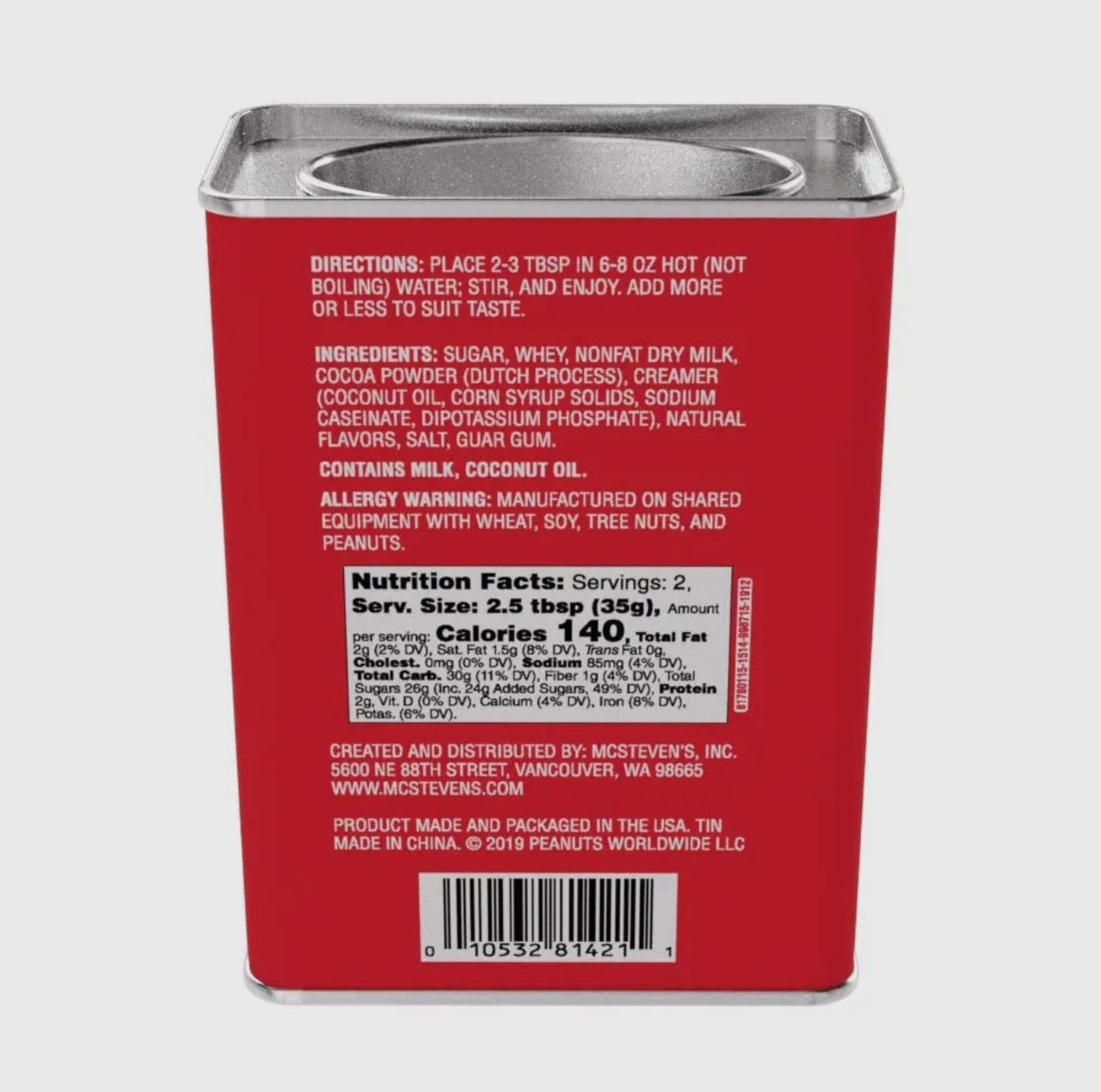 Peanuts® Holiday Star Hot Chocolate (8oz)