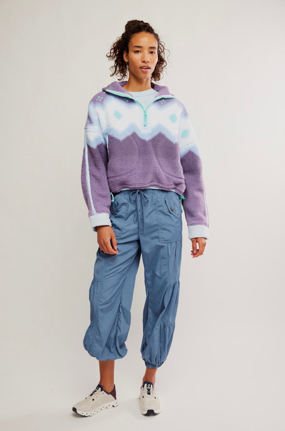 Free People Movement Printed Mountain High 1/2 Zip