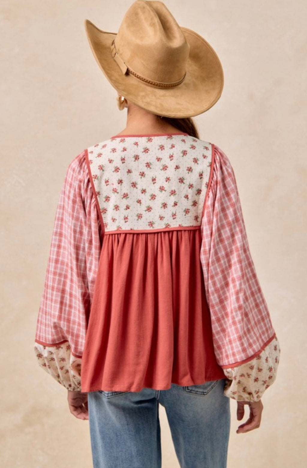 Mix & Match Front Tie Top With Smocking Detail