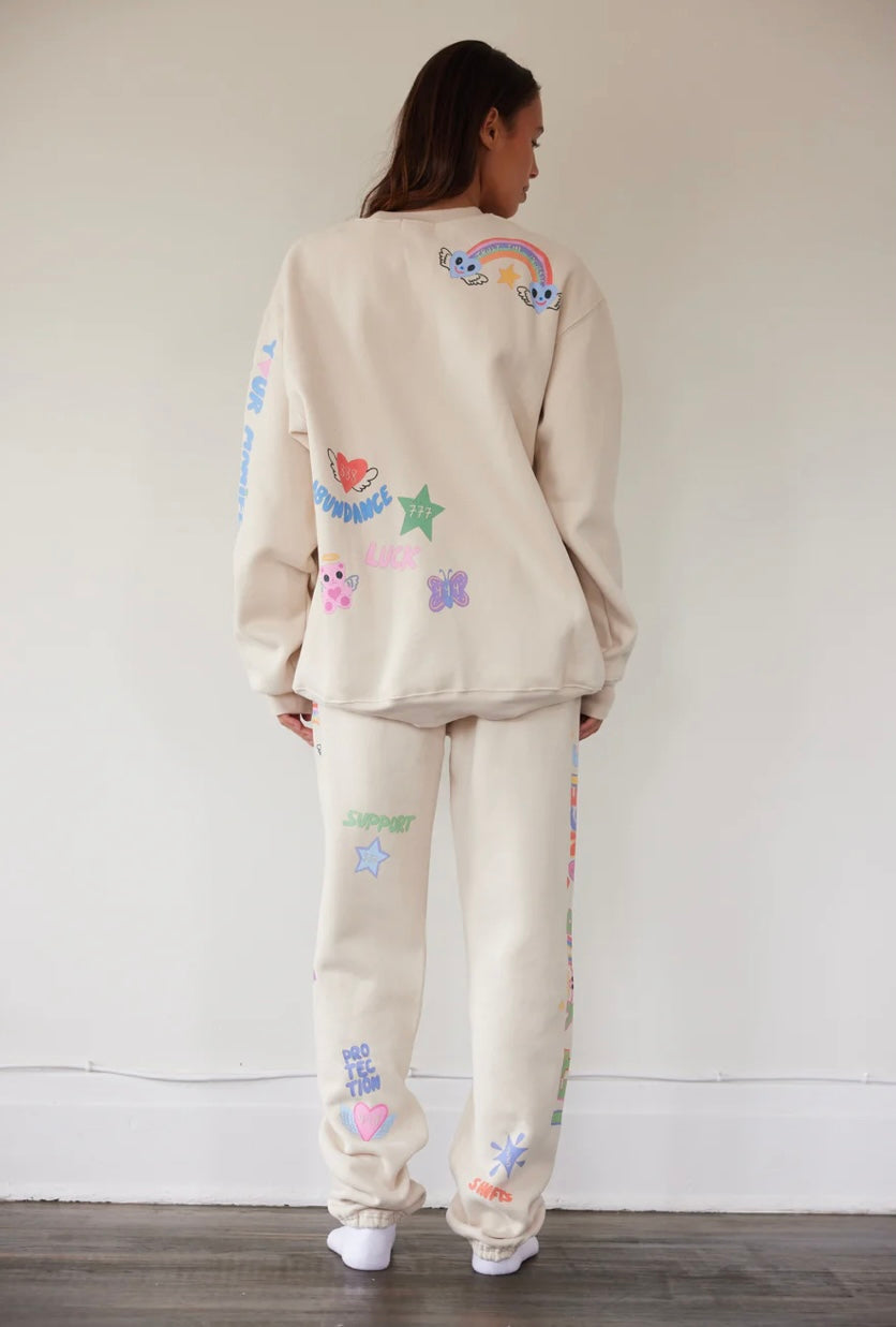 Mayfair x I Scream Colour Angel Numbers Sweatpants