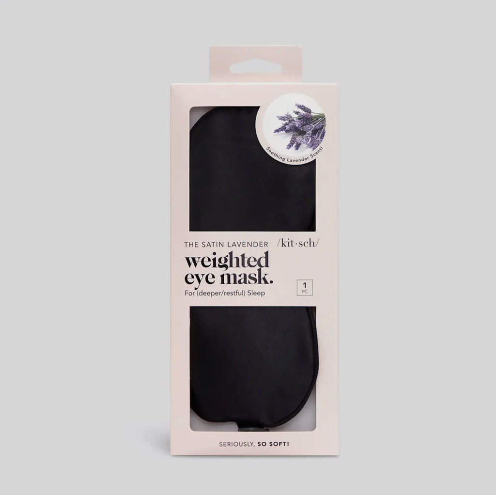 Kitsch The Lavender Weighted Satin Eye Mask