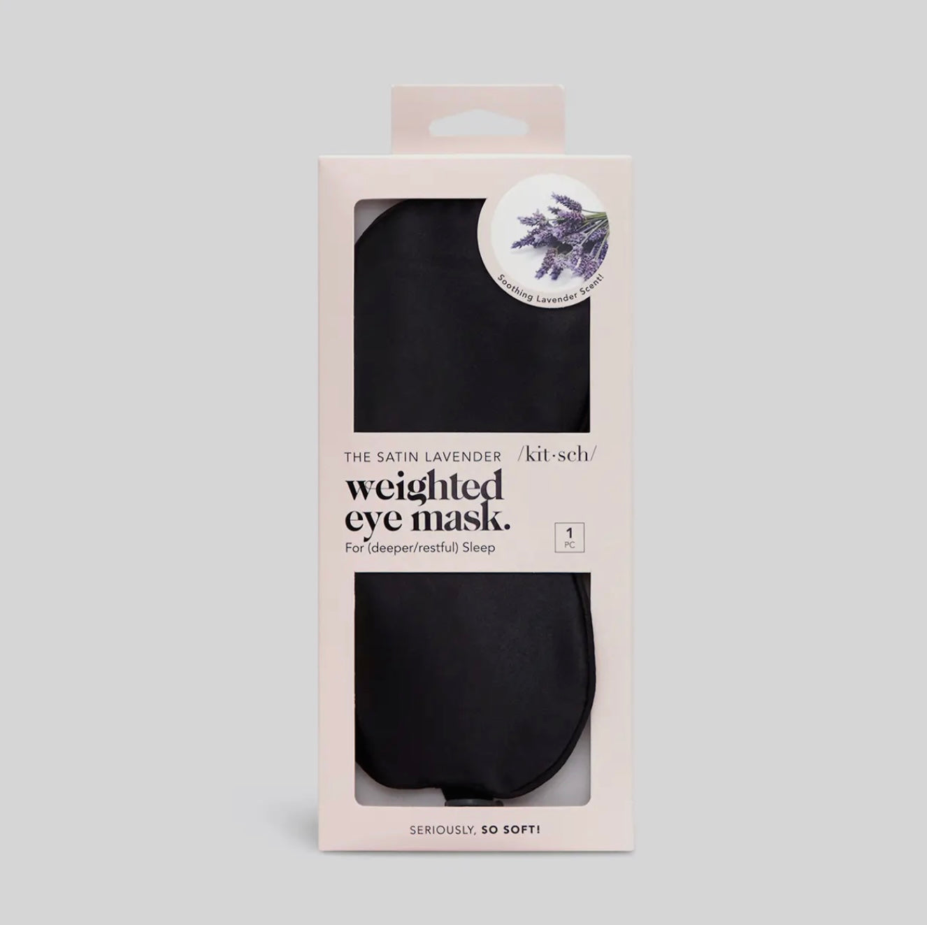 Kitsch The Lavender Weighted Satin Eye Mask