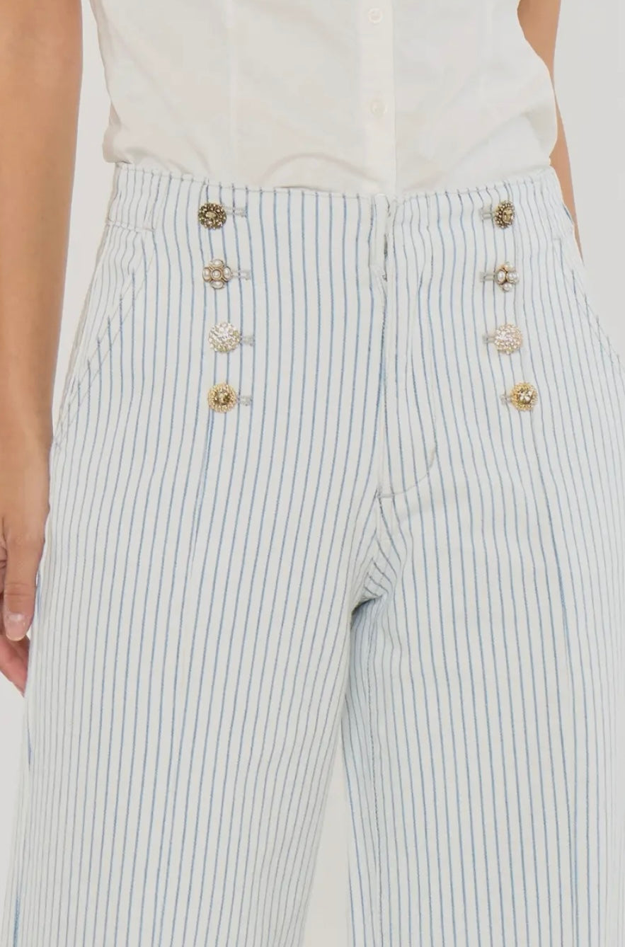 Elora High Rise Wide Leg Trousers