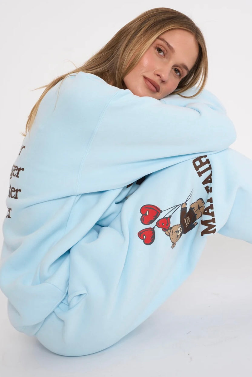 Mayfair Everyone’s Welcome Here Sky Blue Sweatpants