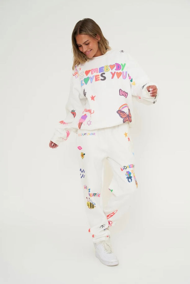 Mayfair x I Scream Colour Somebody Loves You Sweatpants