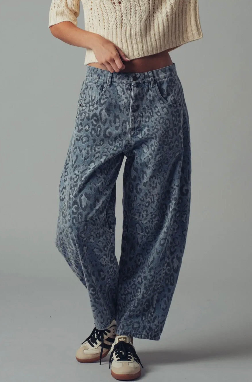 Wild Side Relaxed Straight Denim Jeans