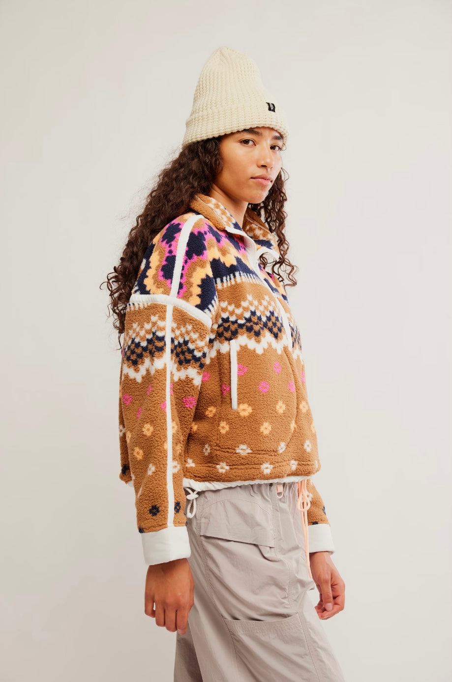 Free People Movement Printed Mountain High 1/2 Zip