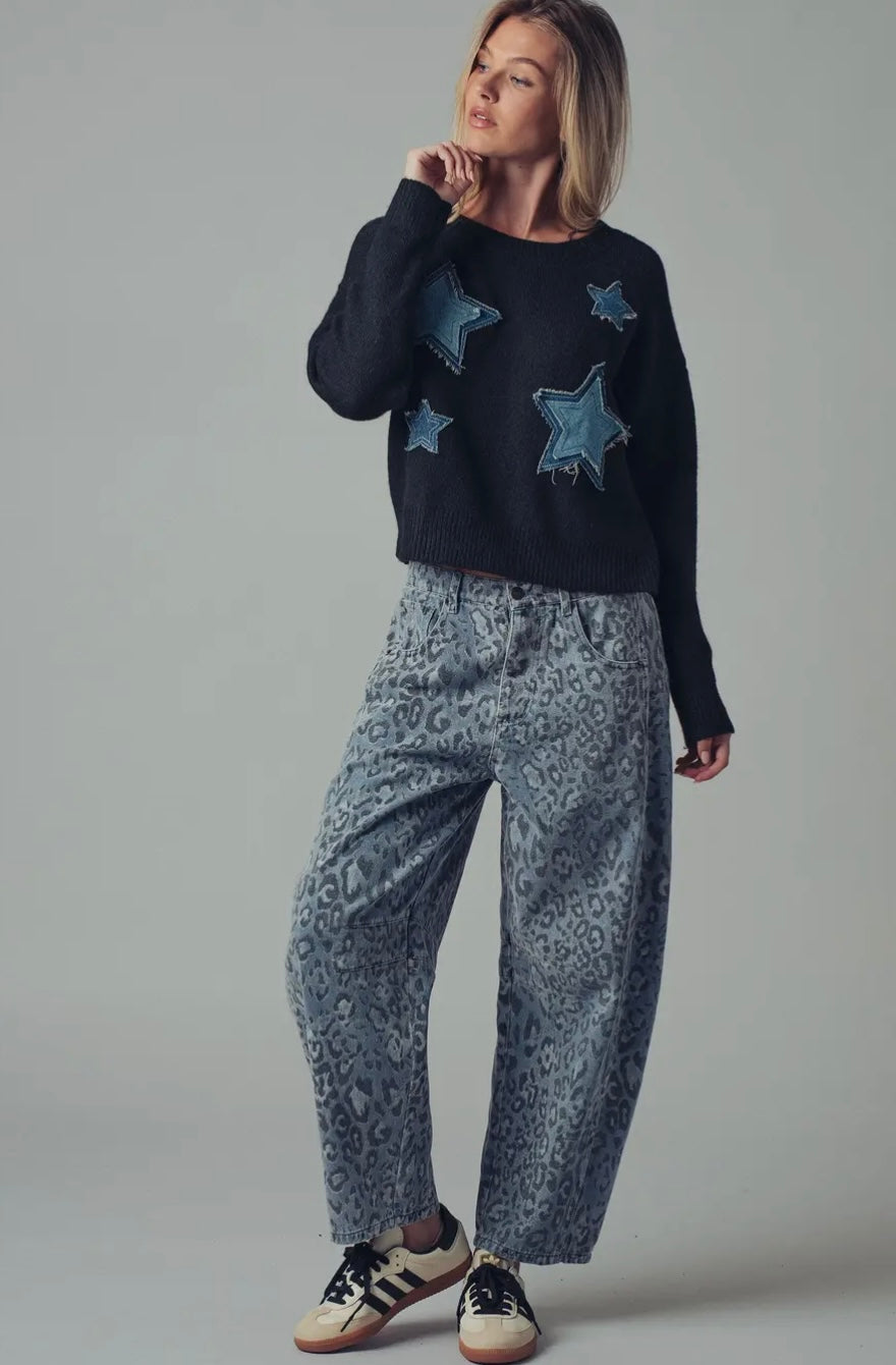 Wild Side Relaxed Straight Denim Jeans